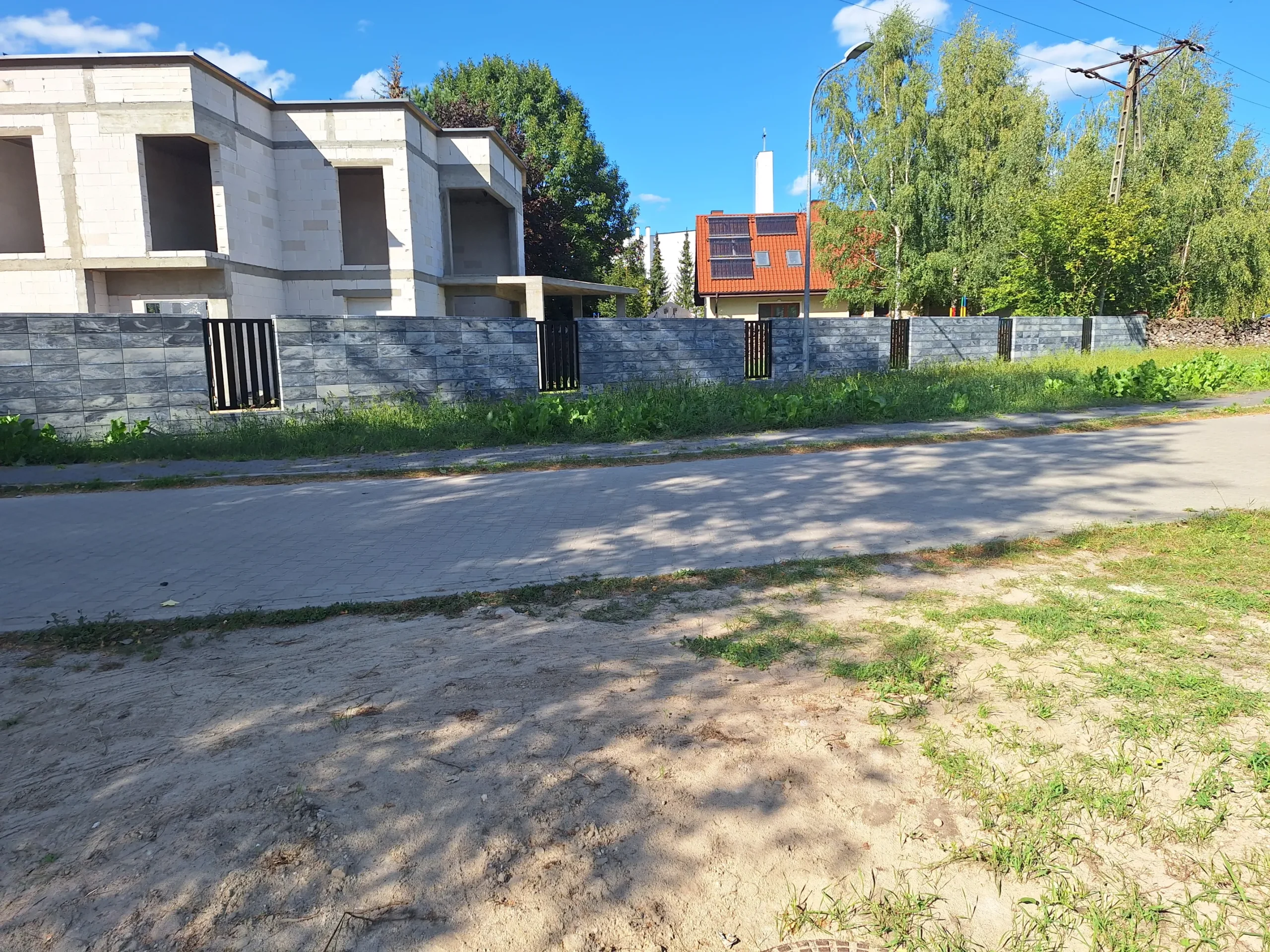 ogrodzenie z bloczków betonowych